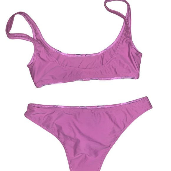 LOVEWAVE Dance Purple Colorblock Two-Piece - Picture 2 of 12